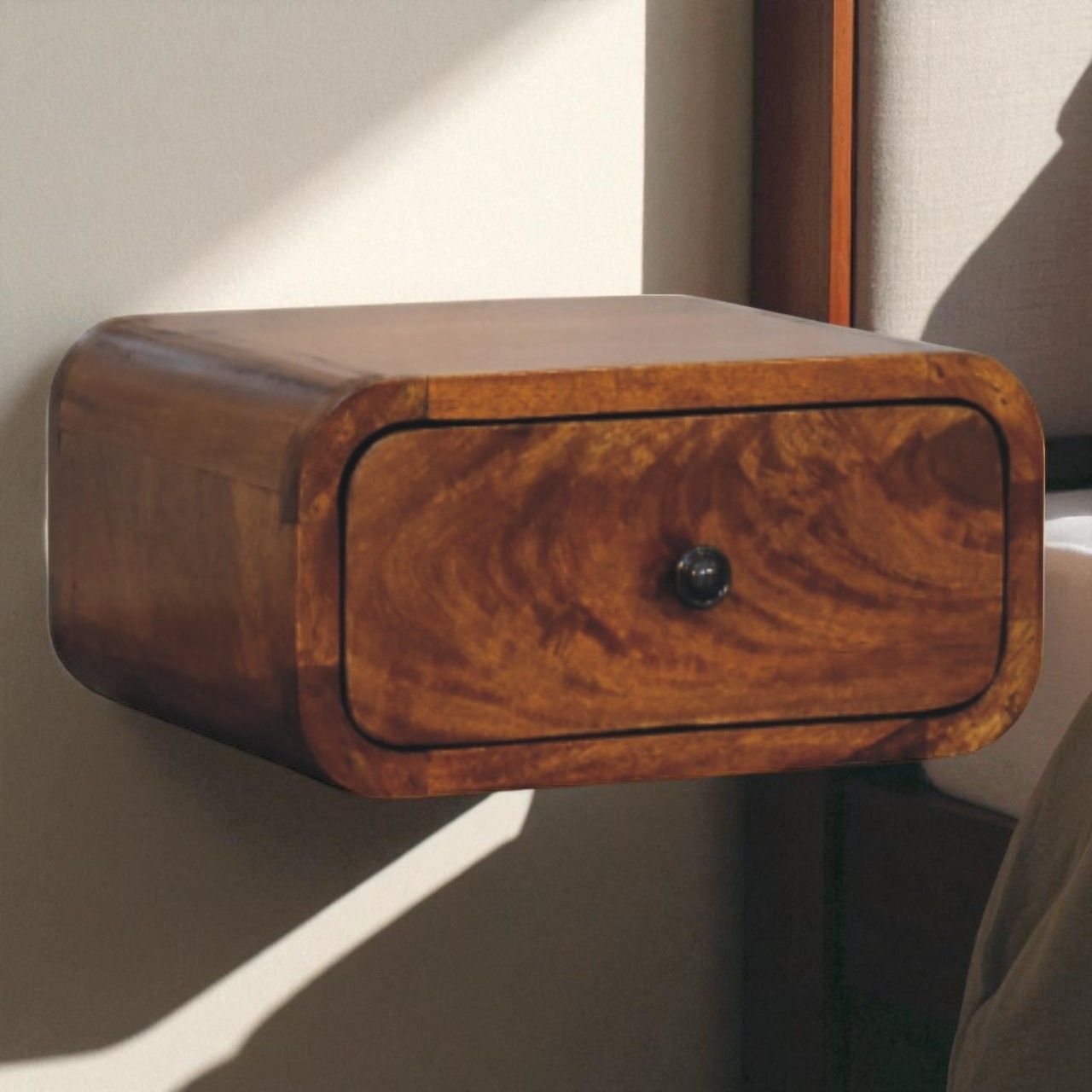 Avora - Wall Mounted 1 Drawer Nightstand - The Sleep Loft - Online Mattress Showroom NYC