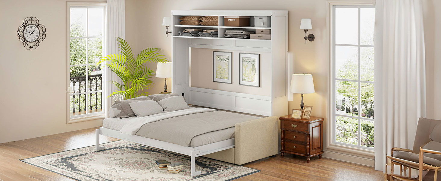 Murphy Wall Bed With Sofa - The Sleep Loft - Online Mattress Showroom NYC