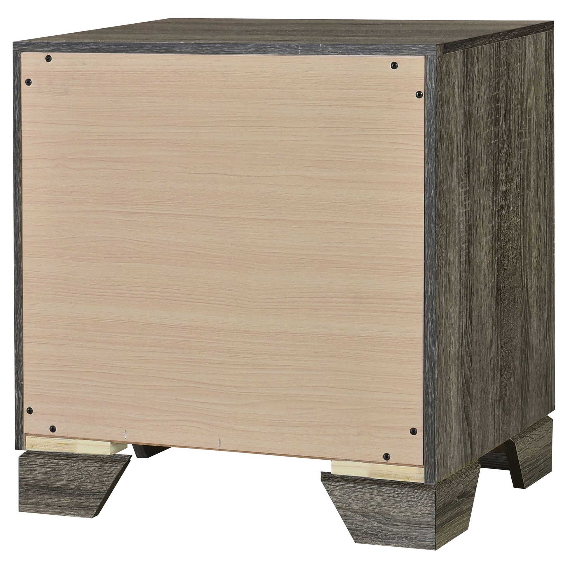 Funston - 2 Drawer Nightstand - Brown Oak - The Sleep Loft - Online Mattress Showroom NYC