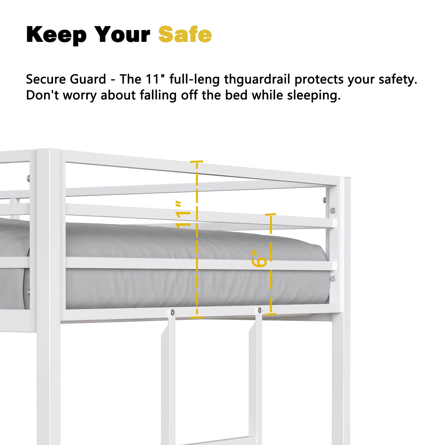 Adam - Metal Bunk Bed - The Sleep Loft - Online Mattress Showroom NYC