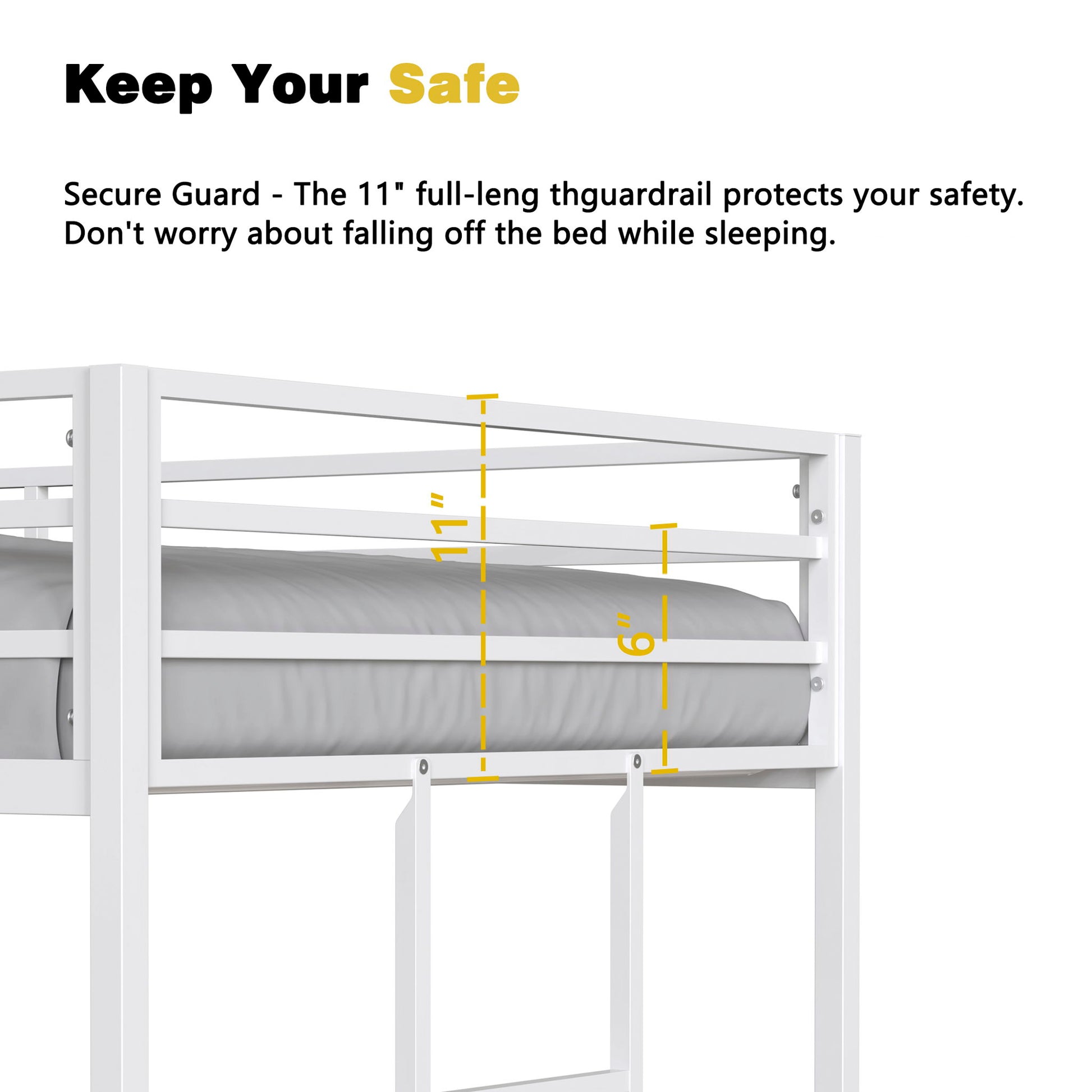 Adam - Metal Bunk Bed - The Sleep Loft - Online Mattress Showroom NYC