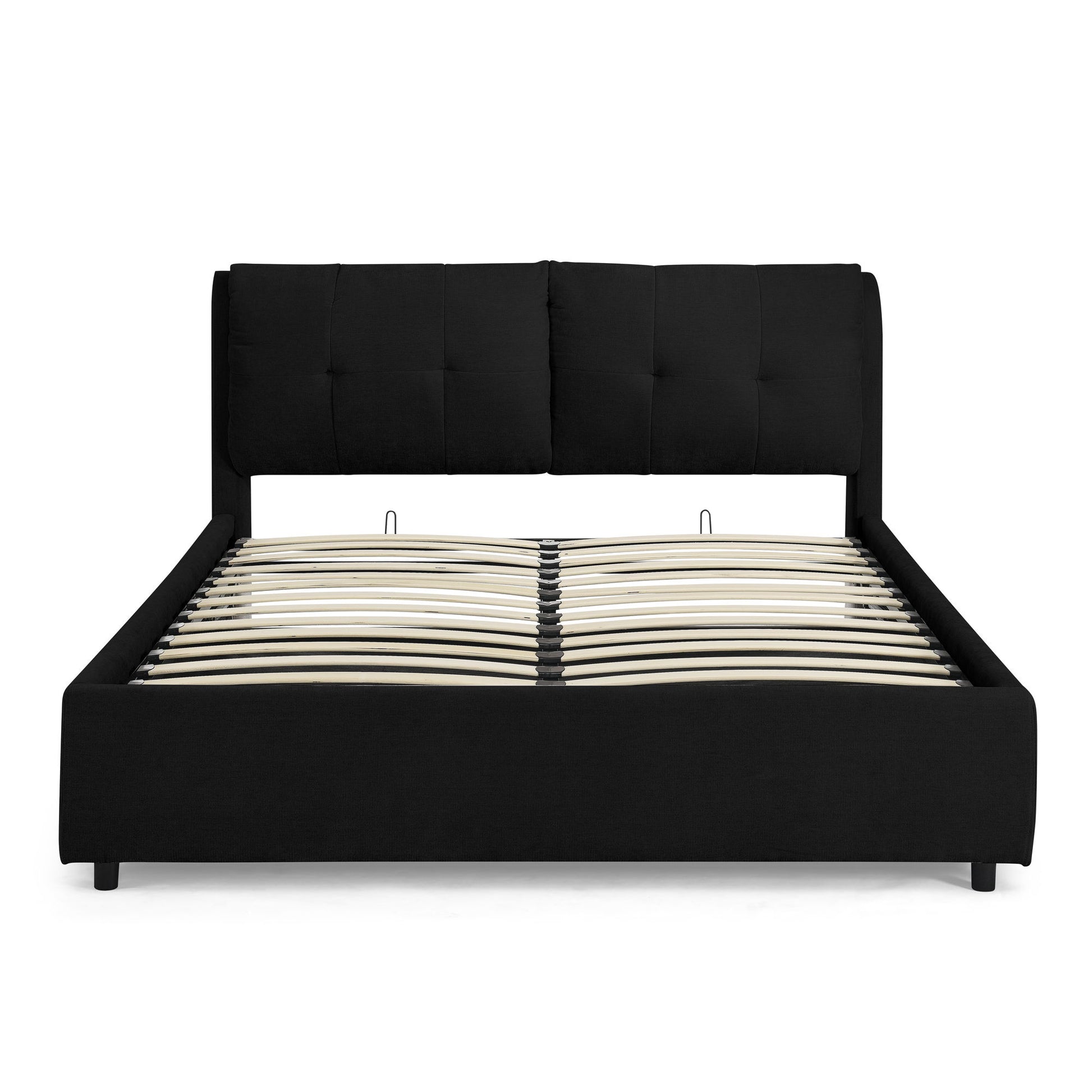 Storage Upholstered Hydraulic Platform Bed With Integrated Headboard - The Sleep Loft - Online Mattress Showroom NYC