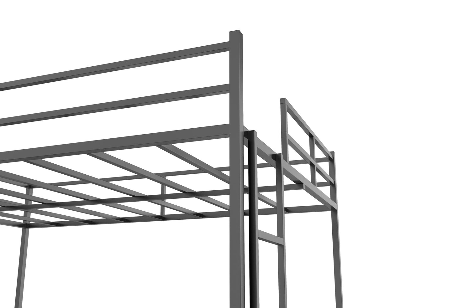 Twin Size House Loft Bed With Slide And Ladder - Black - The Sleep Loft - Online Mattress Showroom NYC
