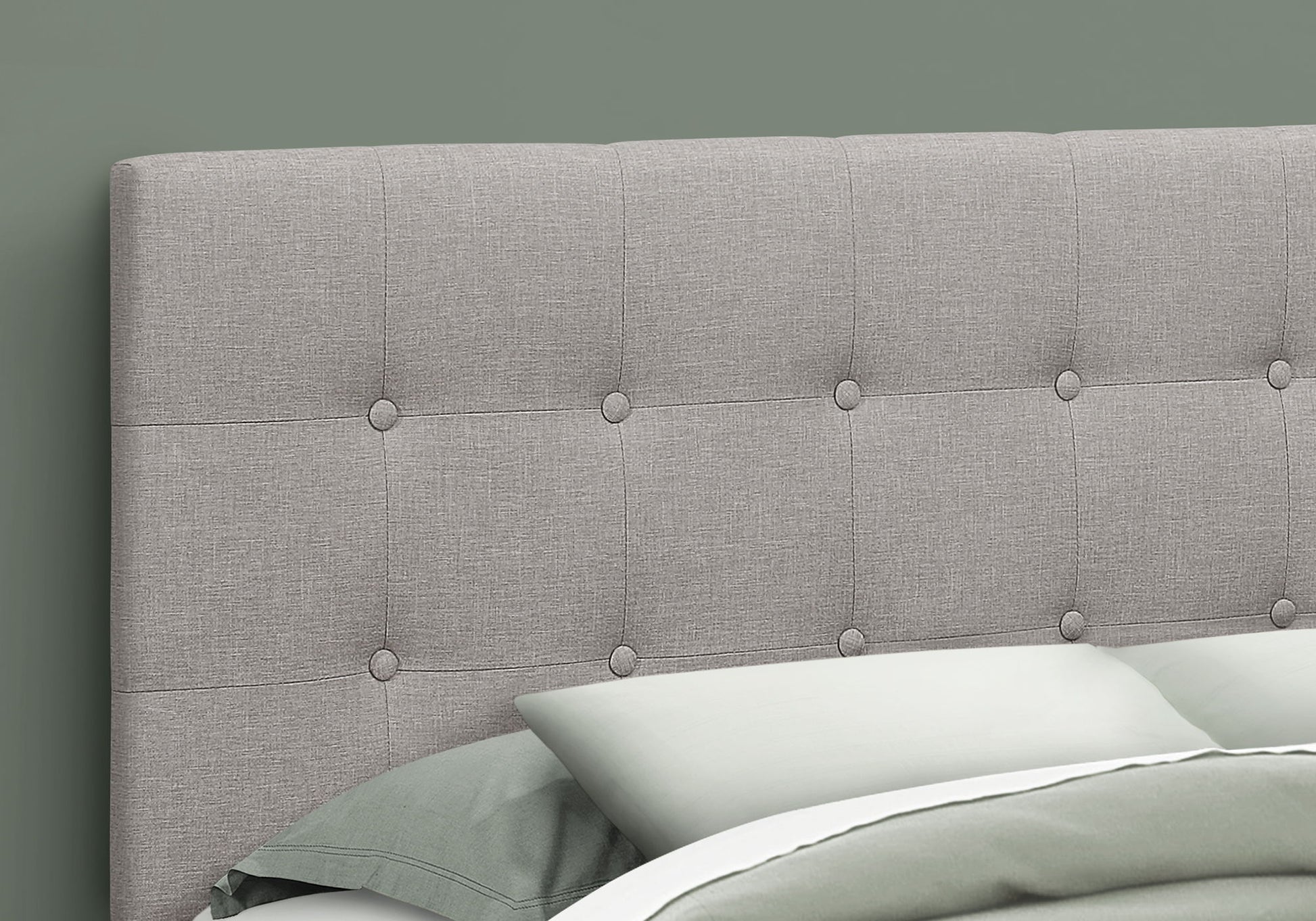 Queen Size, Bed Headboard Only, Upholstered, Durable Construction - Gray - The Sleep Loft - Online Mattress Showroom NYC