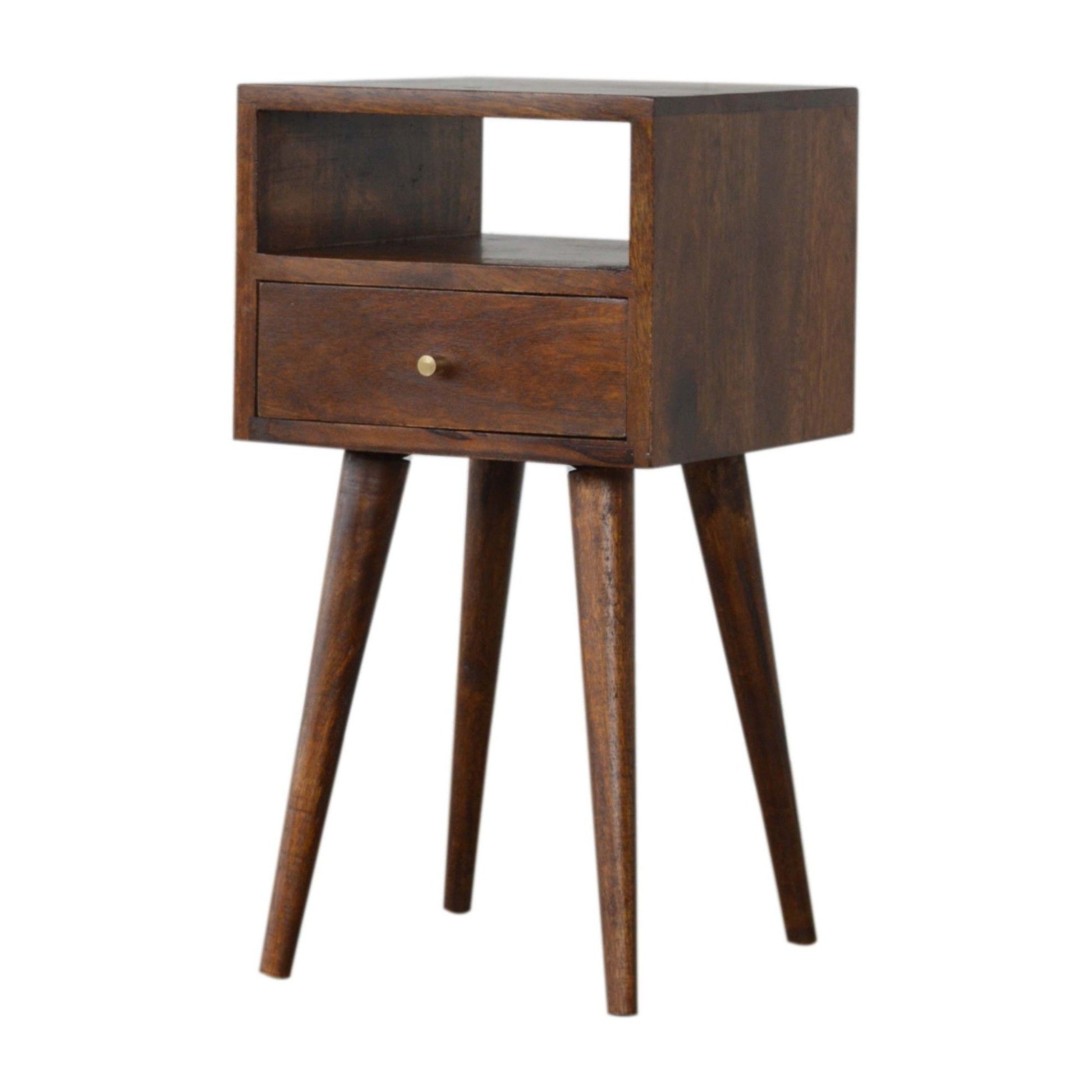 Solid Wood Mini Nightstand - The Sleep Loft - Online Mattress Showroom NYC