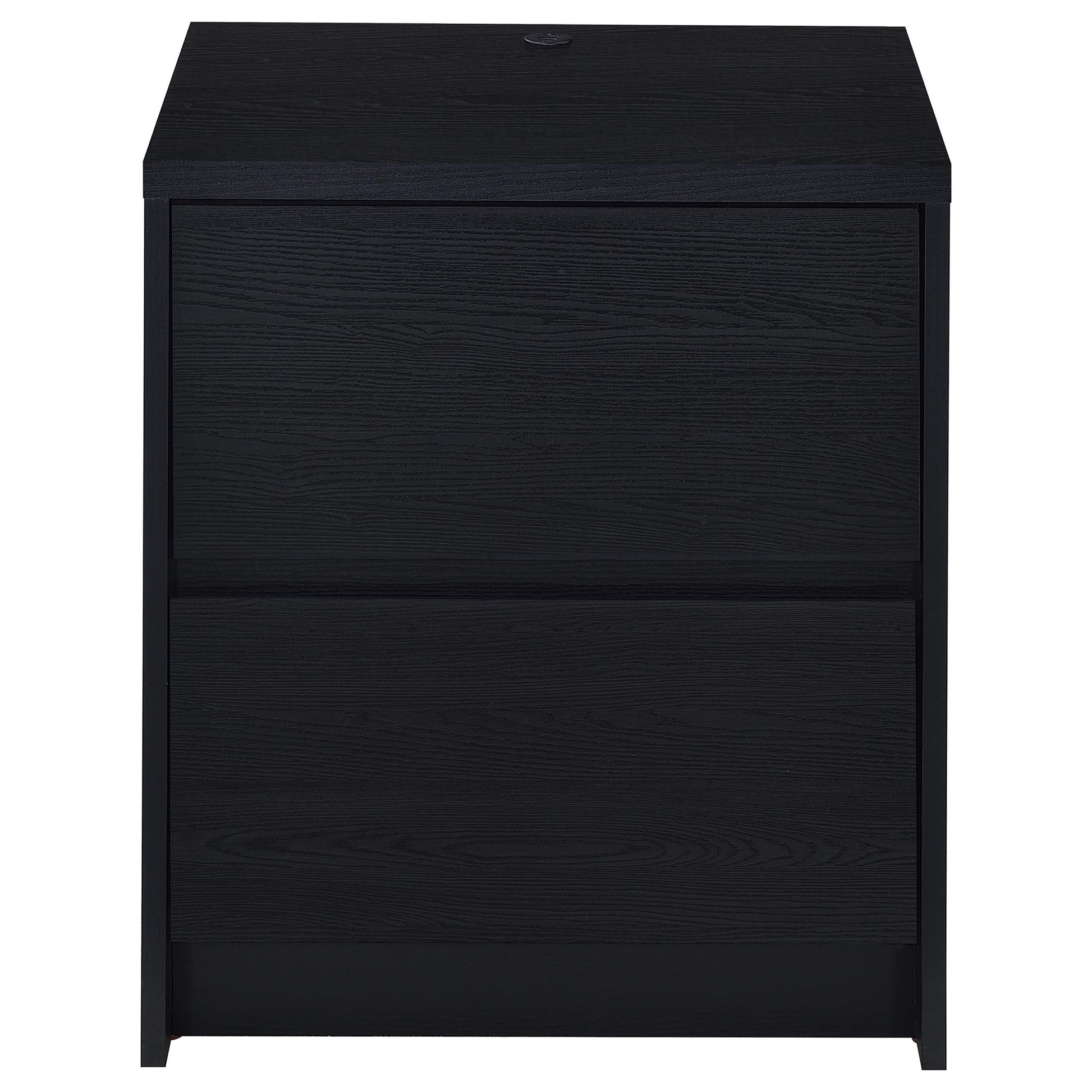 Geary - 2 Drawer Nightstand With LED Lights And USB Charging Ports - The Sleep Loft - Online Mattress Showroom NYC