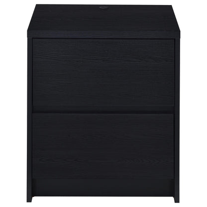 Geary - 2 Drawer Nightstand With LED Lights And USB Charging Ports - The Sleep Loft - Online Mattress Showroom NYC