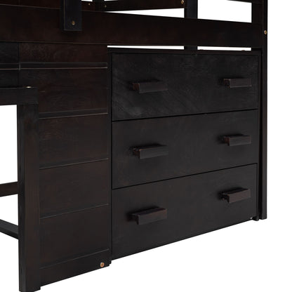 Loft Bed With Cabinet And Shelf - The Sleep Loft - Online Mattress Showroom NYC