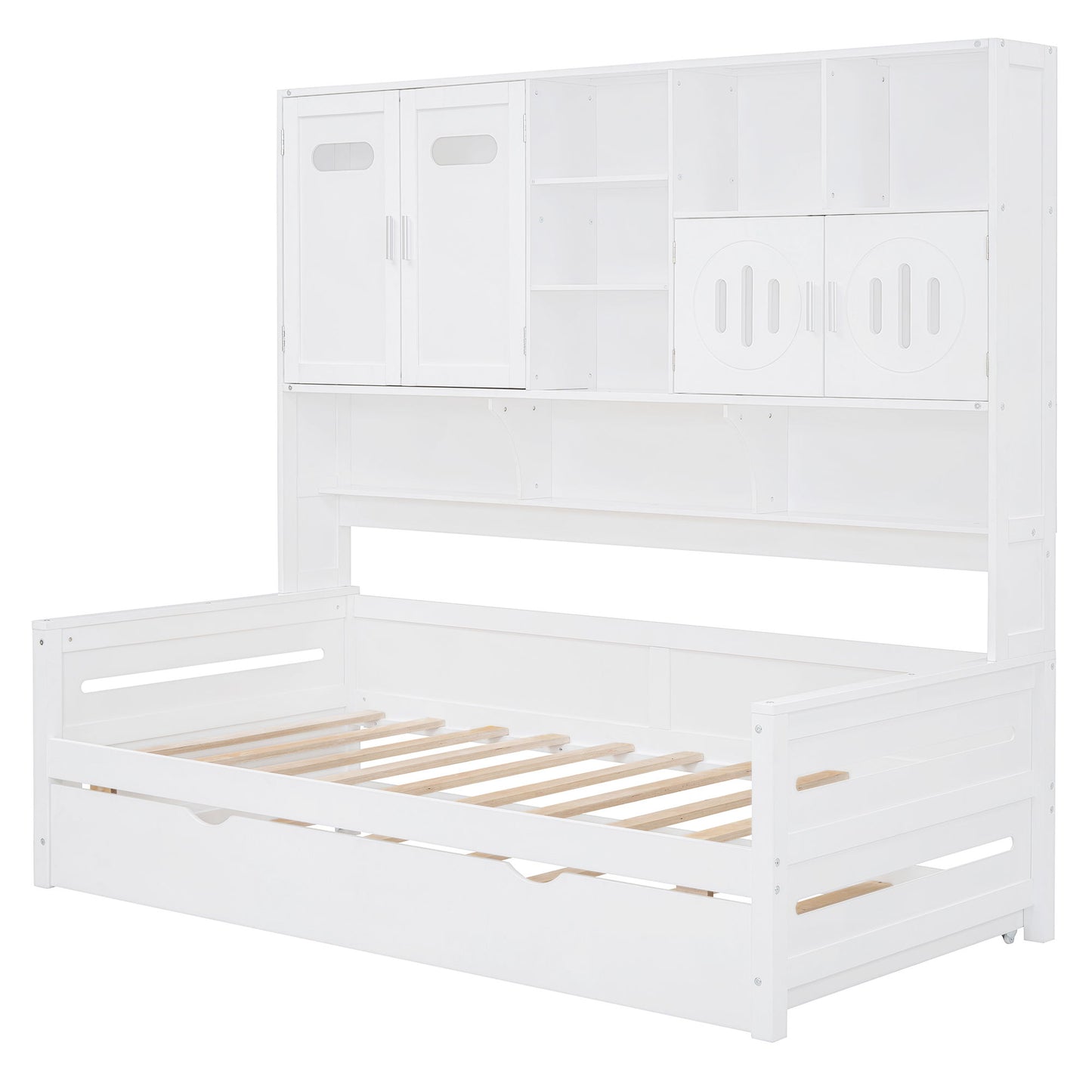 Daybed With All-In-One Cabinet And Shelf - The Sleep Loft - Online Mattress Showroom NYC