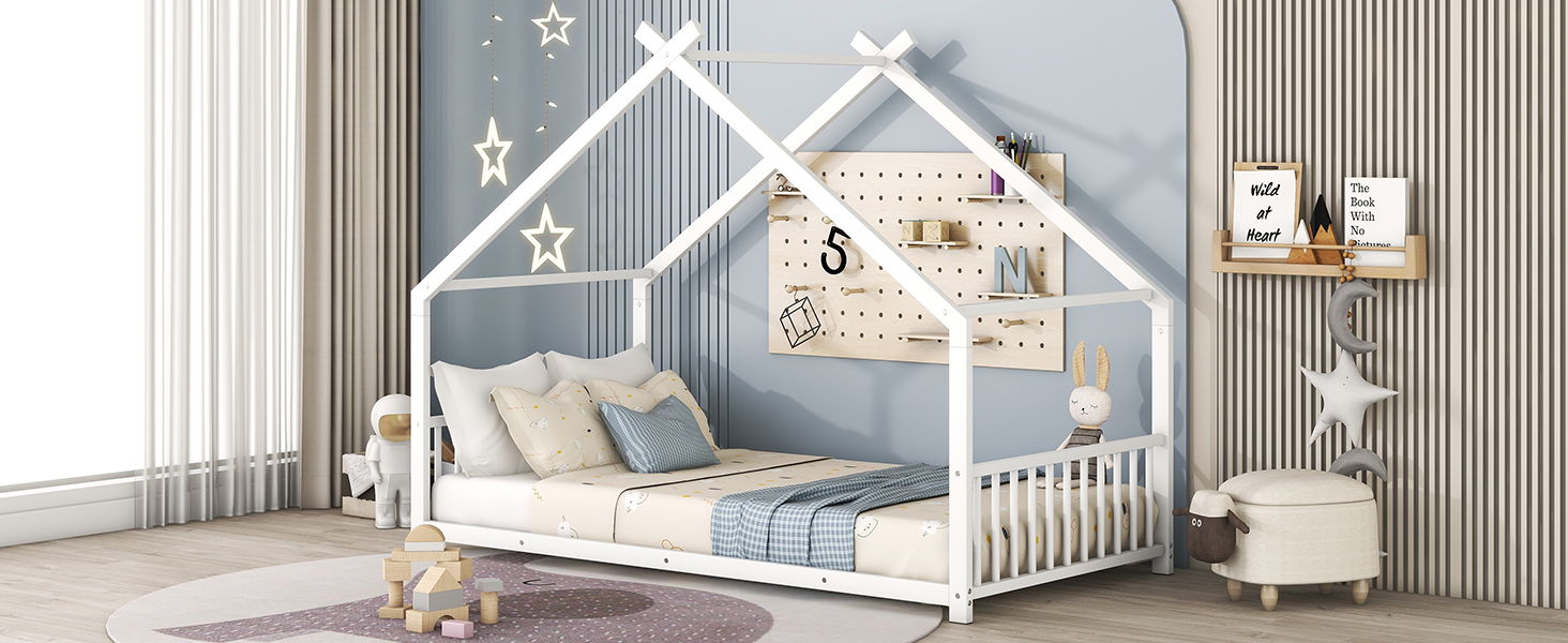 Metal House Bed - The Sleep Loft - Online Mattress Showroom NYC