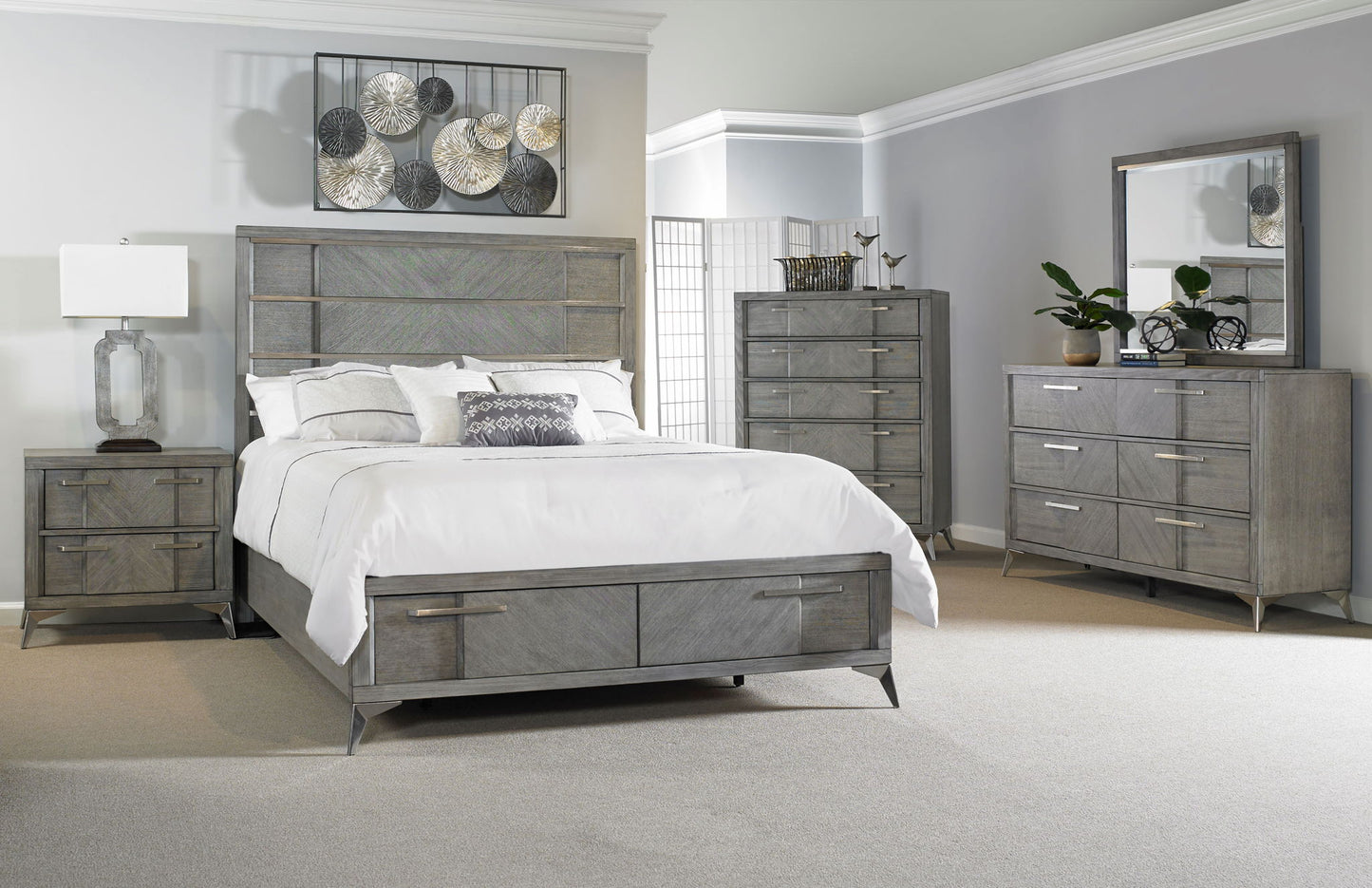 Storage Bed With Bookmatched Veneer - The Sleep Loft - Online Mattress Showroom NYC
