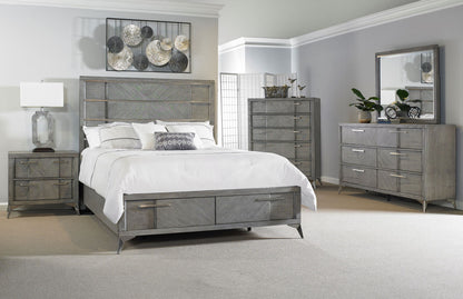 Storage Bed With Bookmatched Veneer - The Sleep Loft - Online Mattress Showroom NYC
