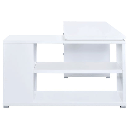 Yvette 60-inch 3-drawer L-Shape Computer Desk White