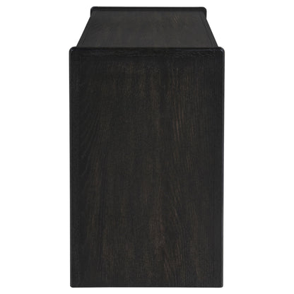Leandro 2-drawer Home Office Writing Desk Burnished Black