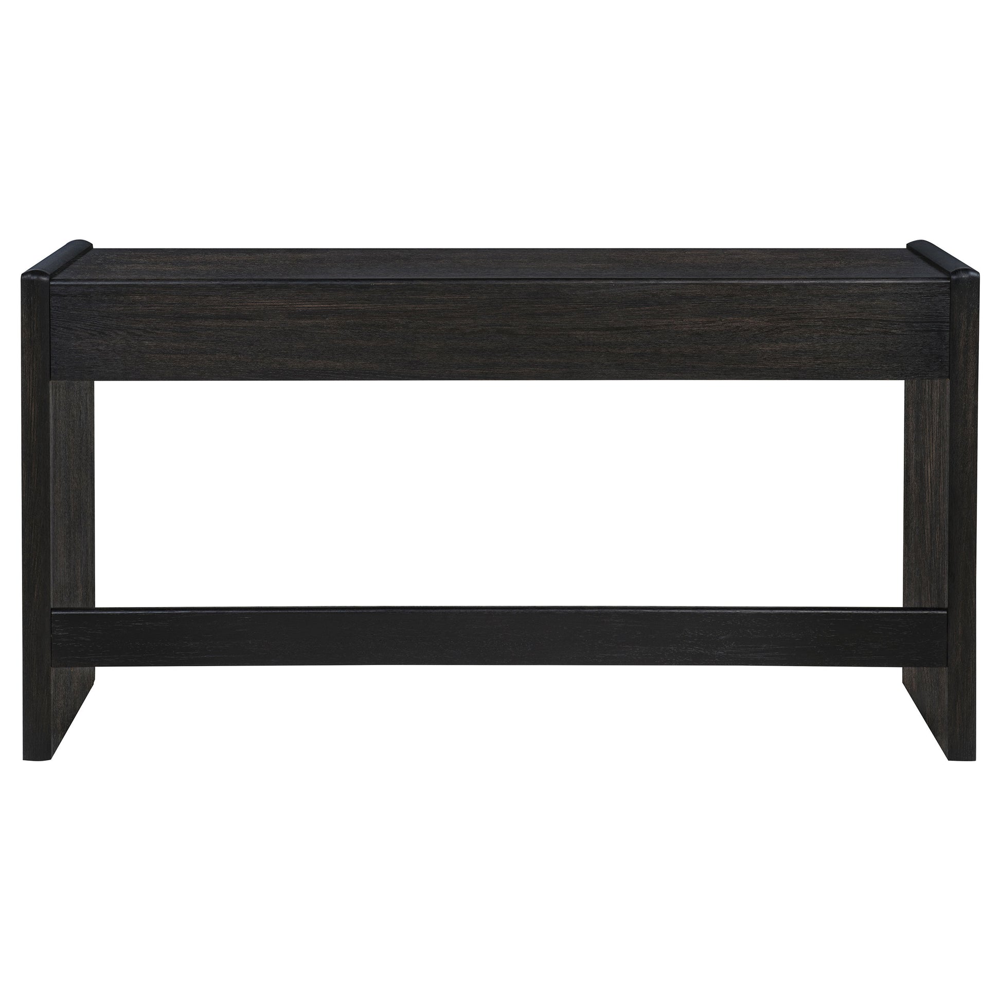 Leandro 2-drawer Home Office Writing Desk Burnished Black