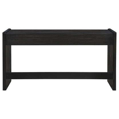 Leandro 2-drawer Home Office Writing Desk Burnished Black