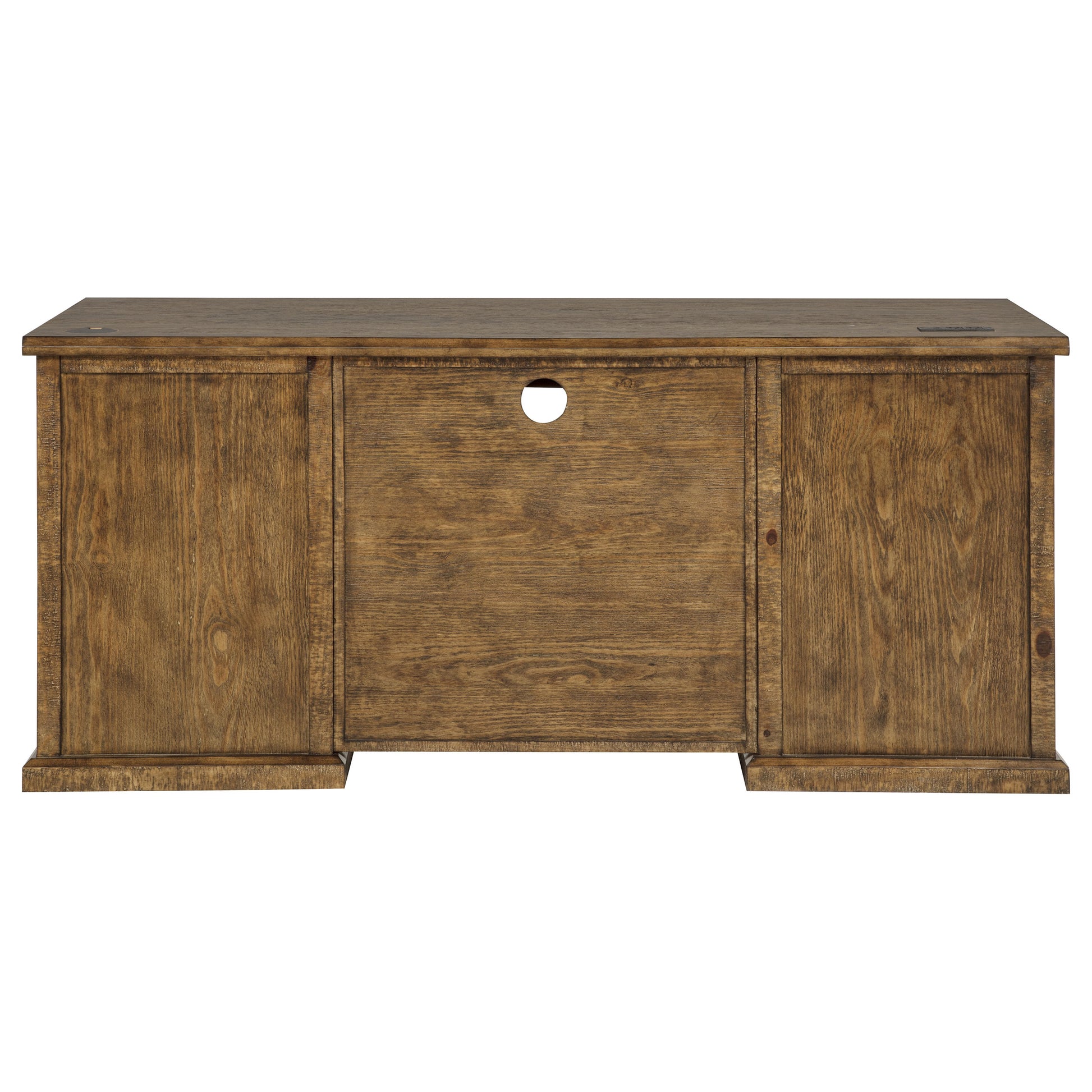 Altidore 68-inch 7-drawer Executive Home Office Desk Distressed Brown