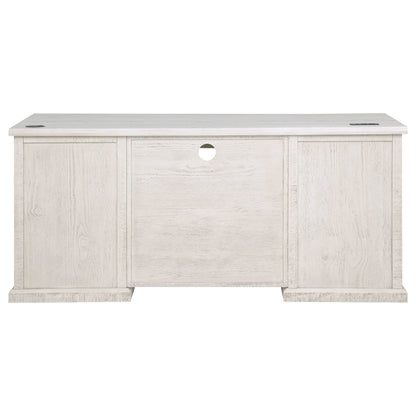 Altidore 68-inch 7-drawer Executive Home Office Desk Distressed White