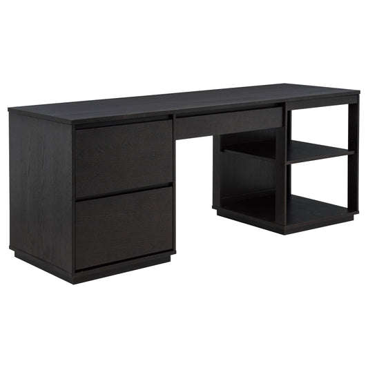 Harkes 75-inch 3-drawer Computer Desk with Adjustable Shelf Coffee Bean - The Sleep Loft - Online Mattress Showroom NYC
