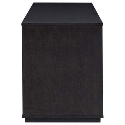 Harkes 75-inch 3-drawer Computer Desk with Adjustable Shelf Coffee Bean