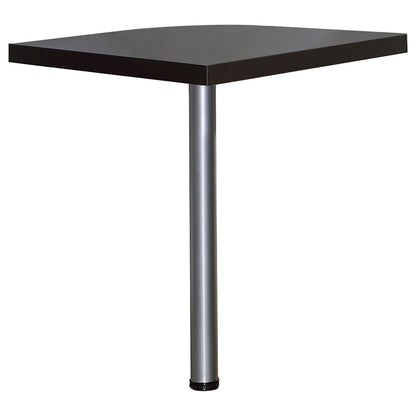 Skylar L-Shape Desk with Mobile File Cabinet Cappuccino
