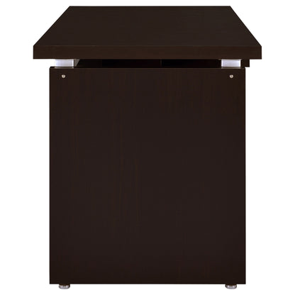 Skylar 55-inch Computer Desk with Keyboard Drawer Cappuccino