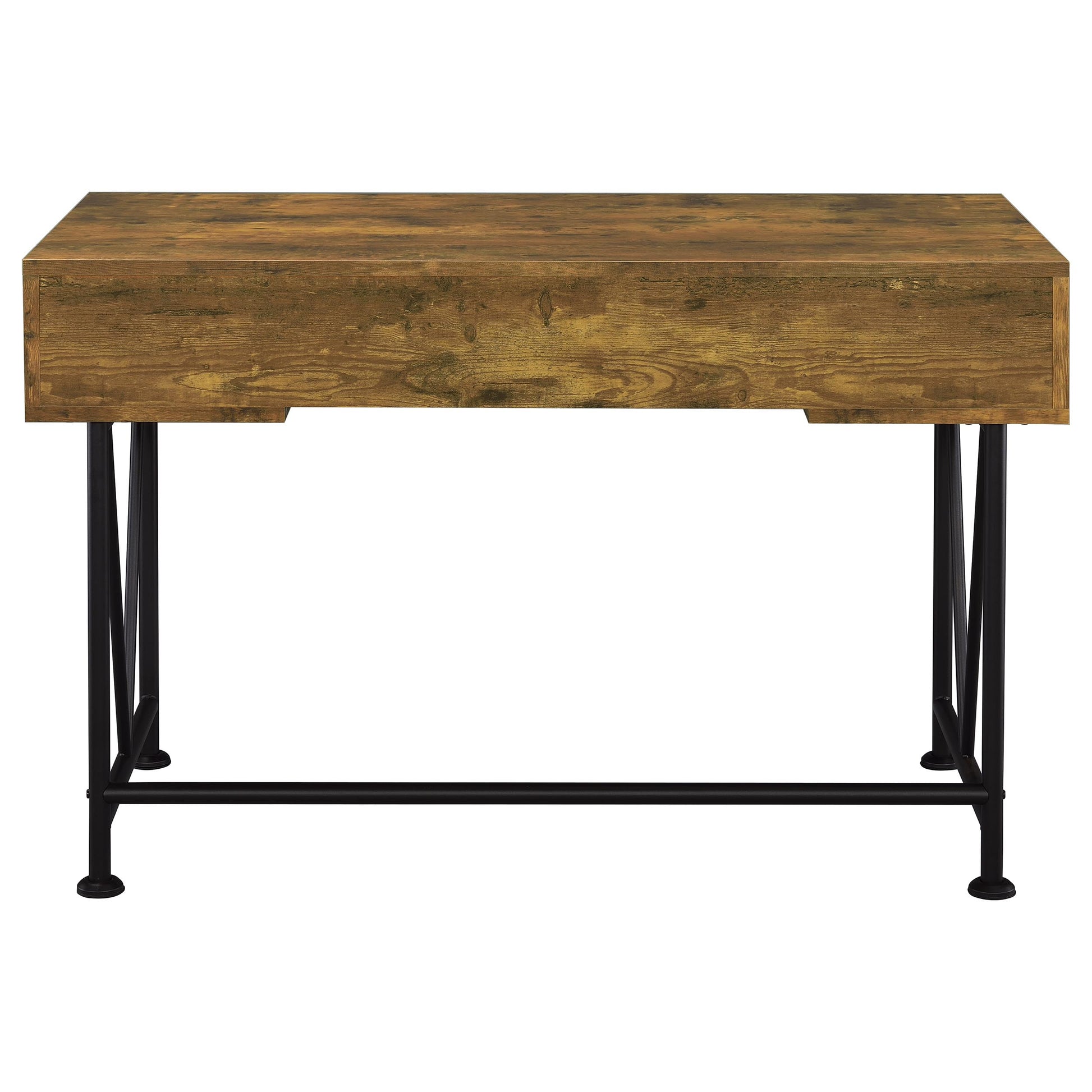 Analiese 2-piece Computer Desk Bookcase Set Rustic Nutmeg