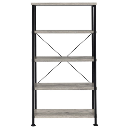 Analiese 63-inch 4-shelf Bookshelf Grey Driftwood