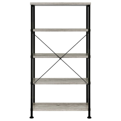 Analiese 63-inch 4-shelf Bookshelf Grey Driftwood