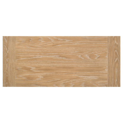 Fabian 54-inch 2-drawer Computer Writing Desk Distressed Light Brown