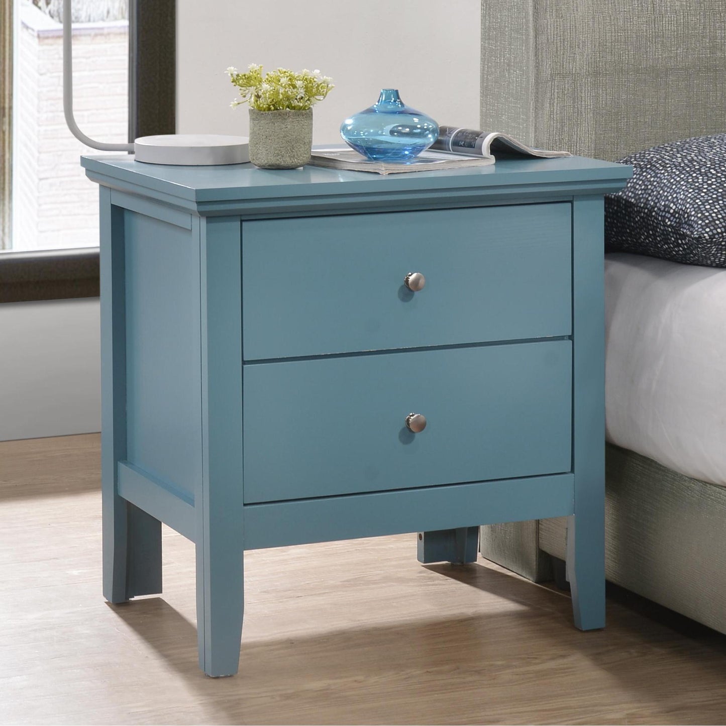 English Dovetailed Drawers Nightstand - The Sleep Loft - Online Mattress Showroom NYC