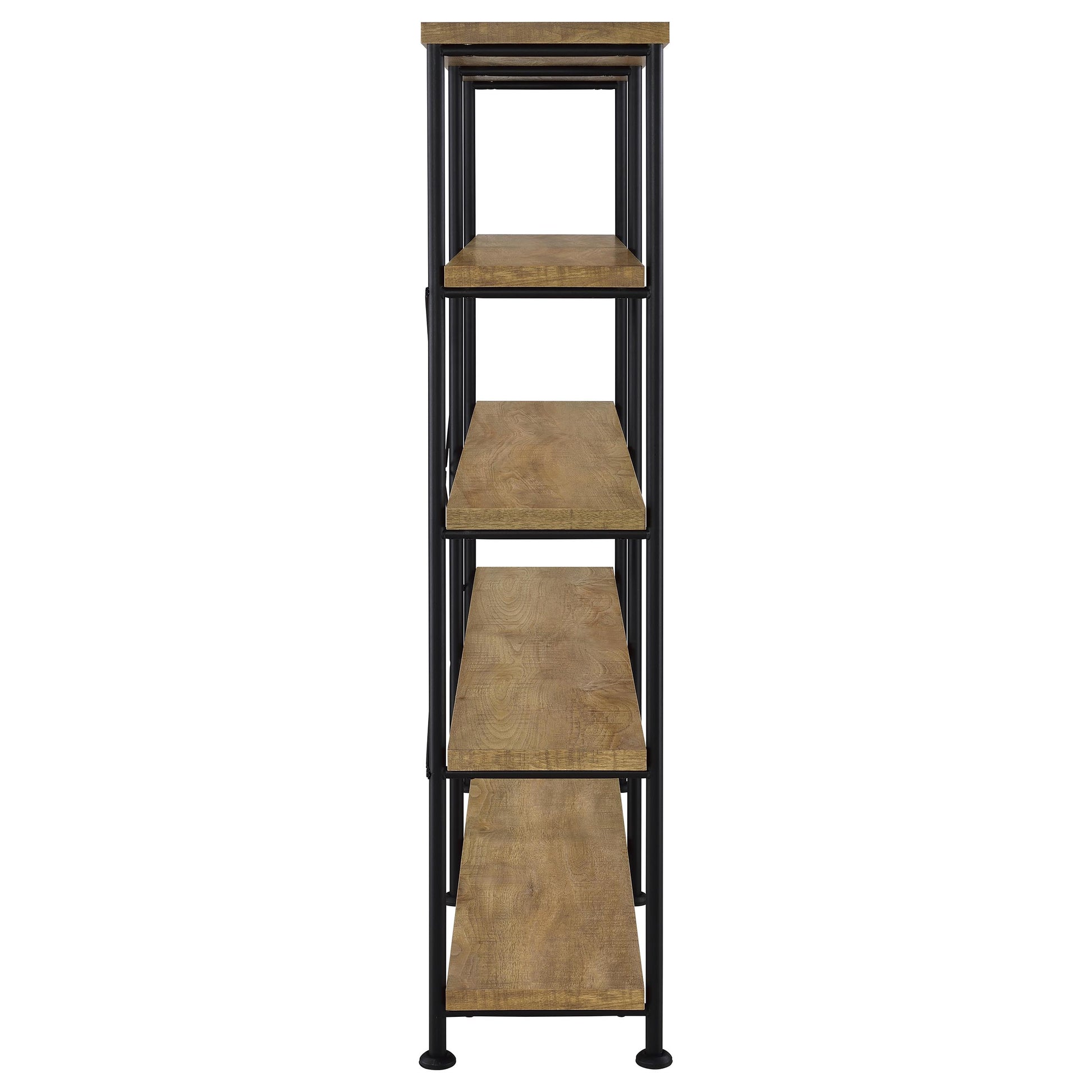 Analiese 63-inch 4-shelf Double Bookshelf Mango