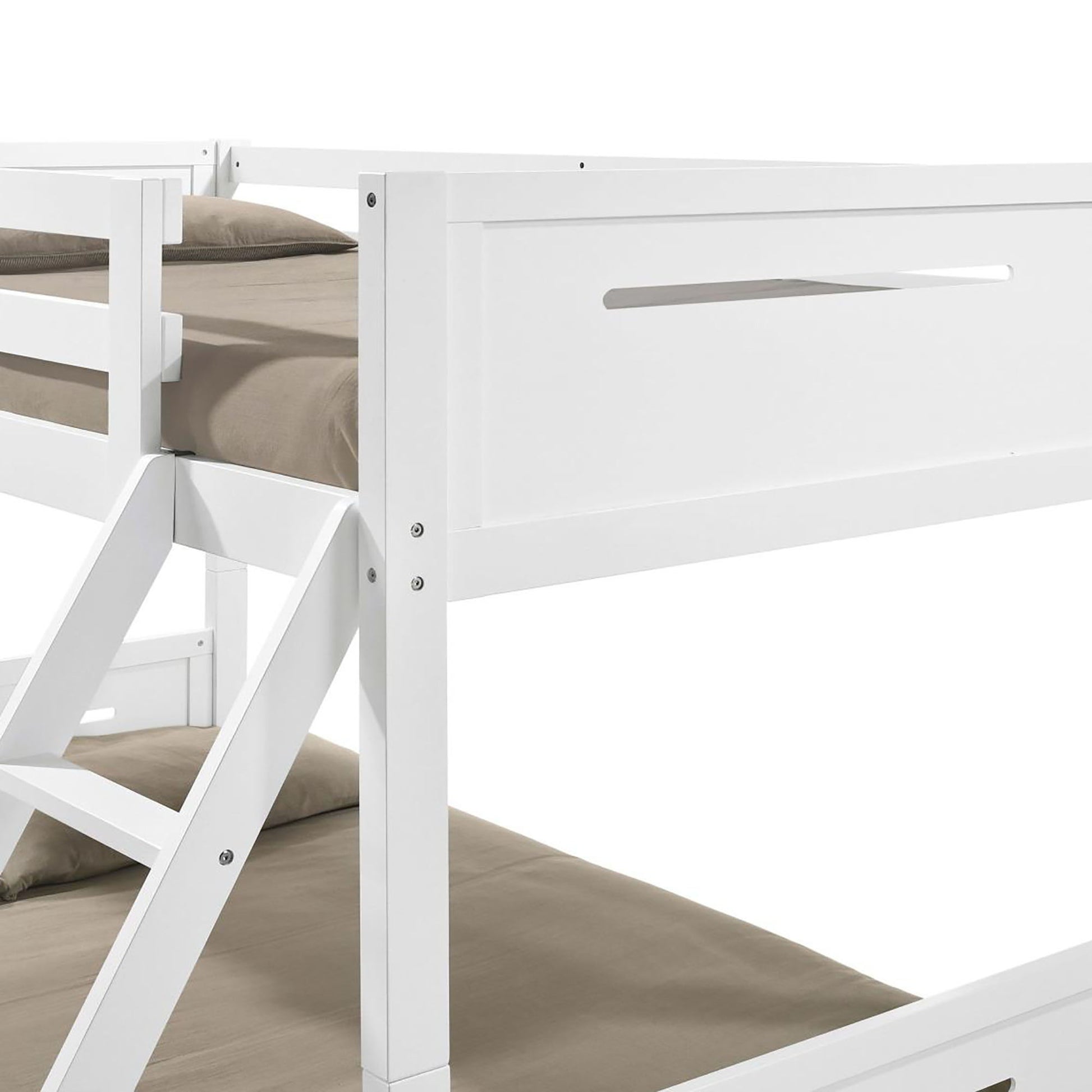Bunk Bed With Built In Ladder, Safety Guardrails And Angled Access Step - The Sleep Loft - Online Mattress Showroom NYC