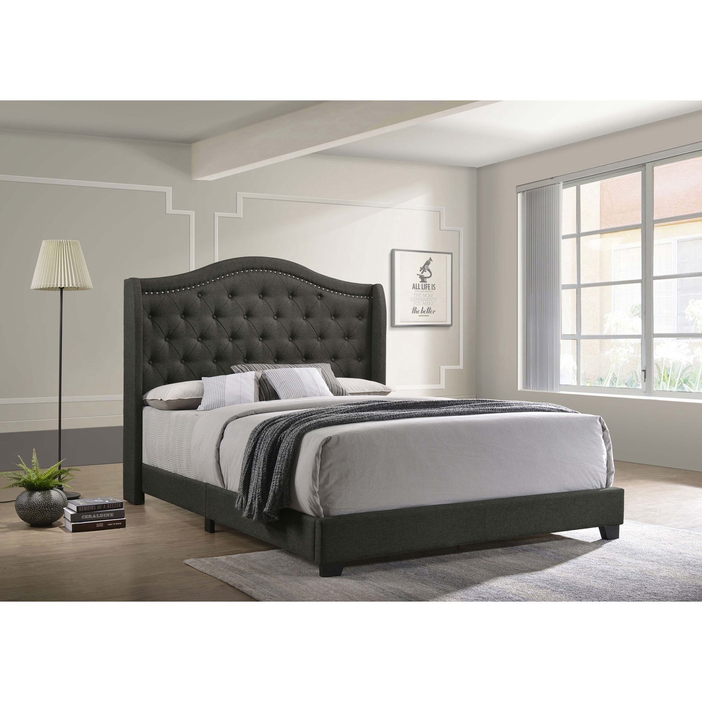 Maassluis - Bed With Button Tufted Headboard - The Sleep Loft - Online Mattress Showroom NYC