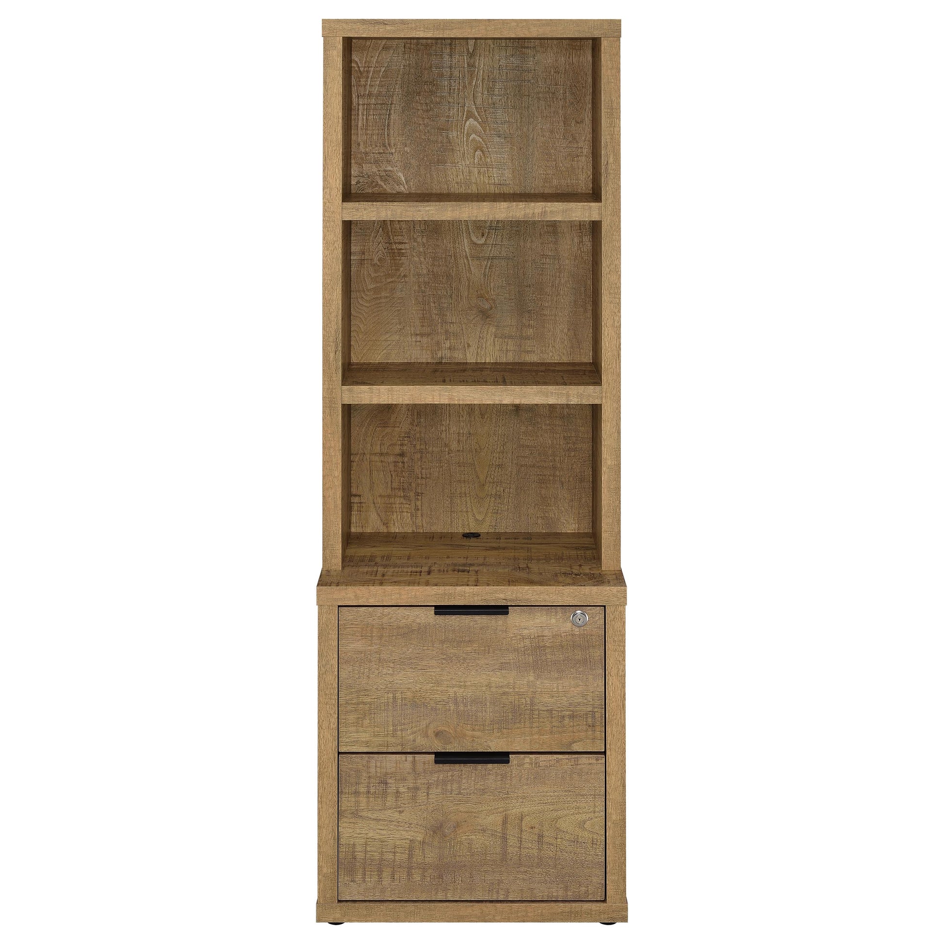 Westpark 3-piece Wall Unit Bookcase Set with USB Mango