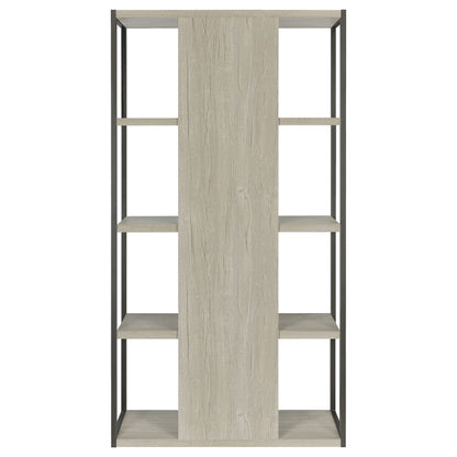 Loomis 72-inch 4-shelf Bookshelf Whitewashed Grey