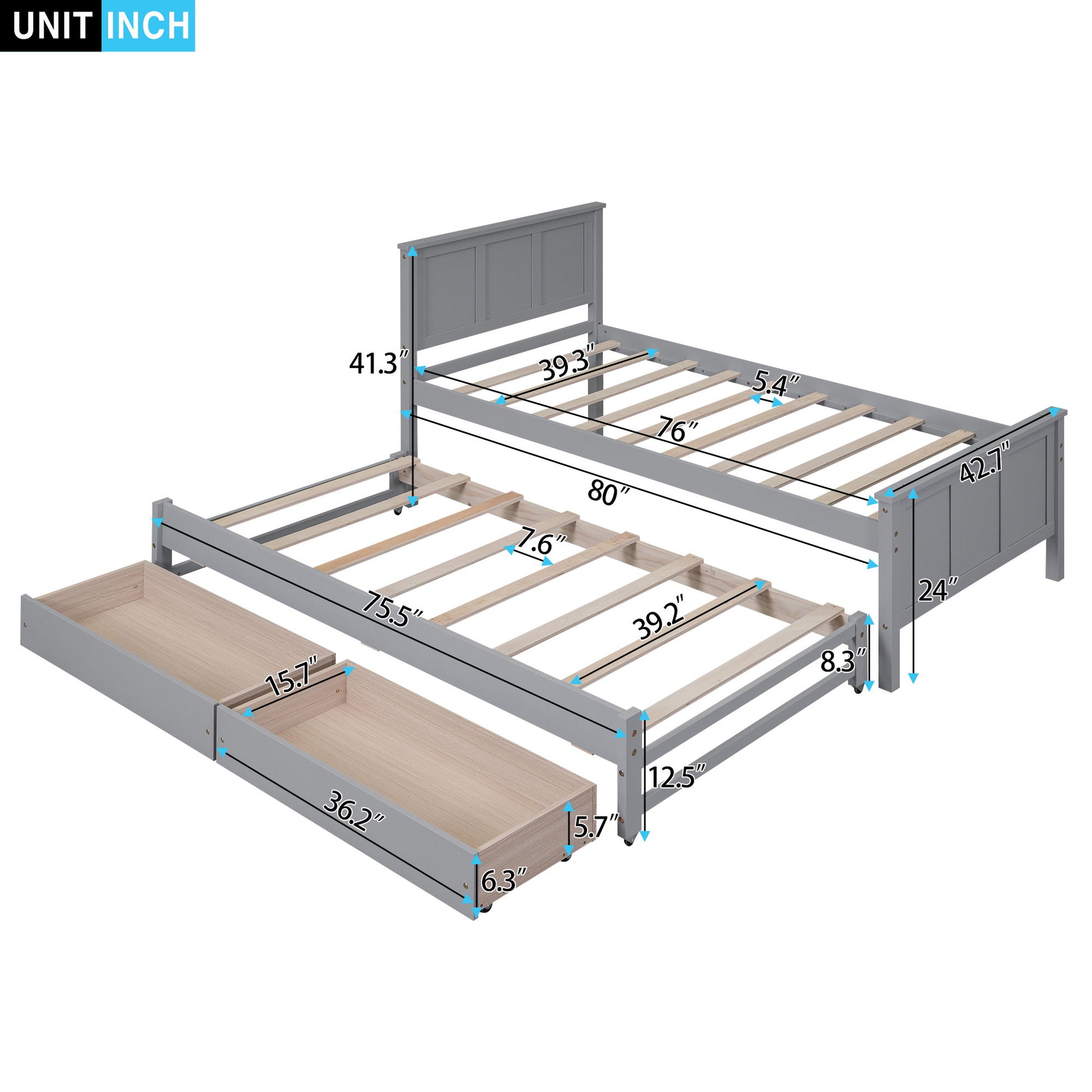 Platform Bed With Trundle And Drawers - The Sleep Loft - Online Mattress Showroom NYC