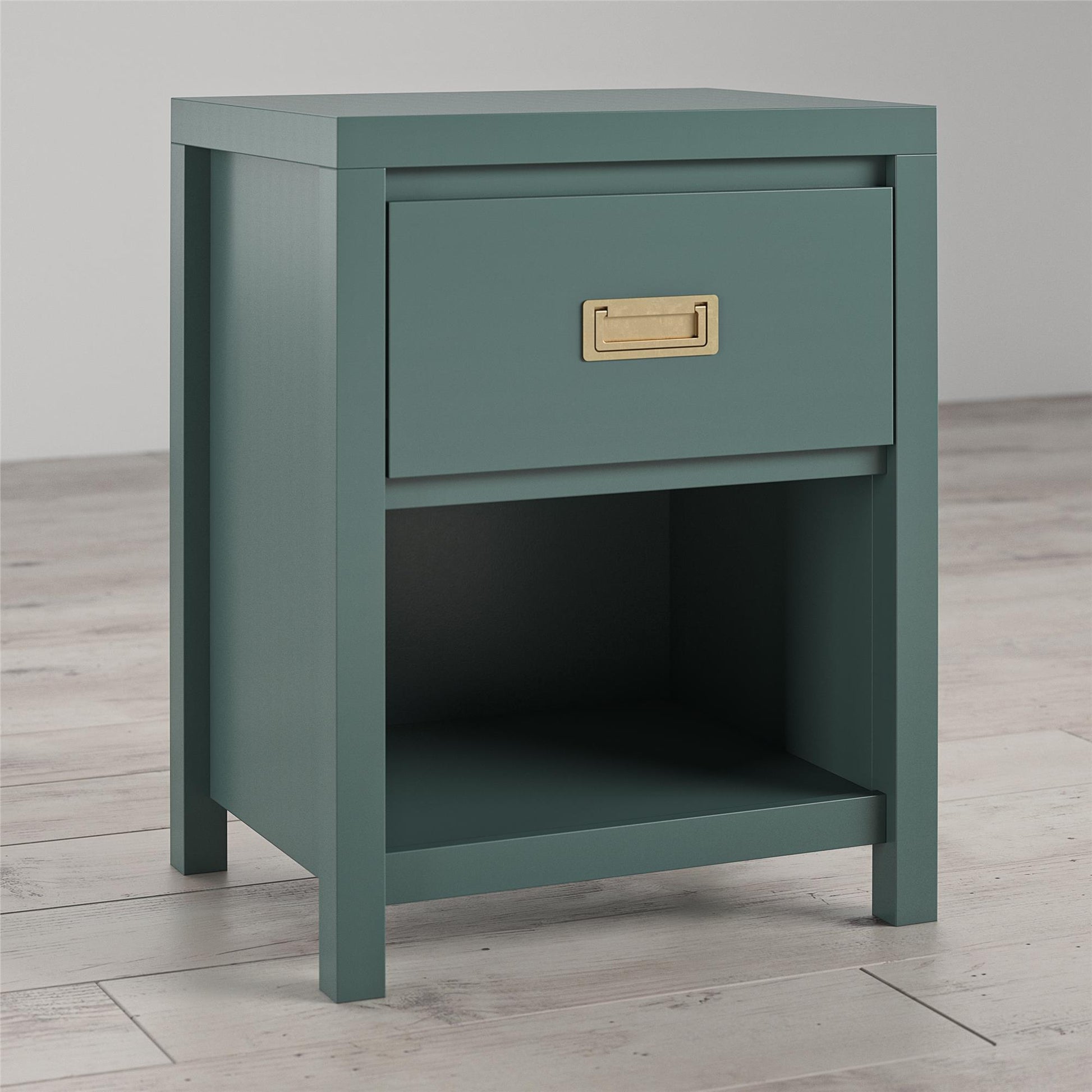 Haven - 1 Drawer Nightstand - Green - The Sleep Loft - Online Mattress Showroom NYC