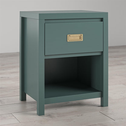 Haven - 1 Drawer Nightstand - Green - The Sleep Loft - Online Mattress Showroom NYC