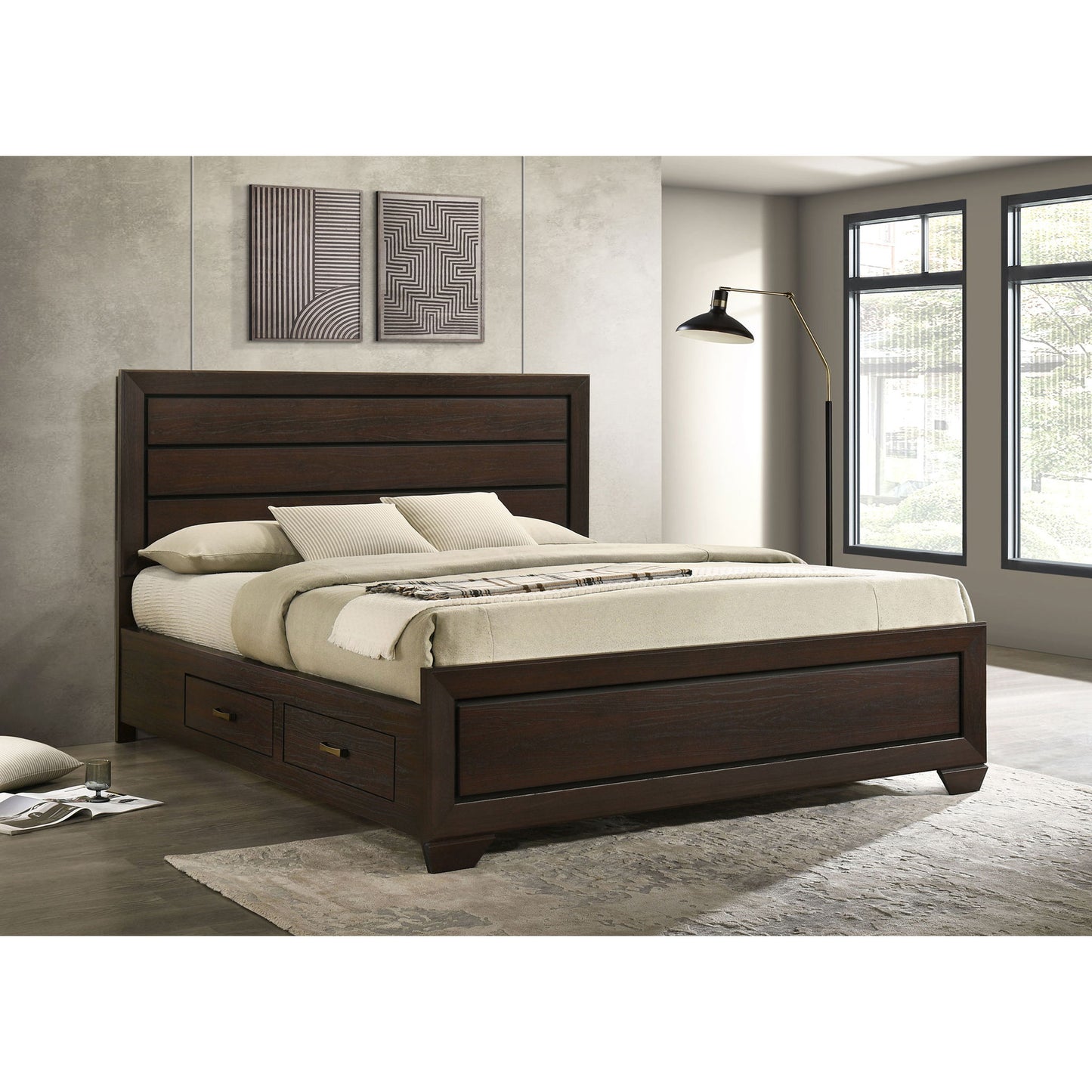 Holmgren - Panel Bed With Side Drawers - The Sleep Loft - Online Mattress Showroom NYC