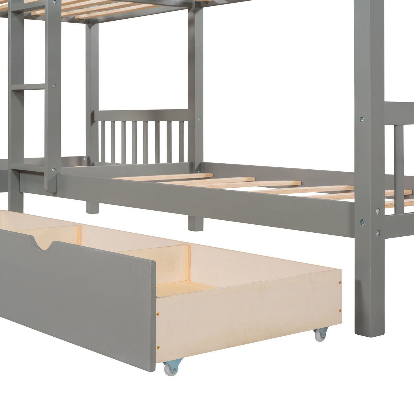 L Shaped Bunk Bed With Drawers - The Sleep Loft - Online Mattress Showroom NYC
