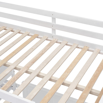 Full Over Full Bunk Bed With Desk - The Sleep Loft - Online Mattress Showroom NYC