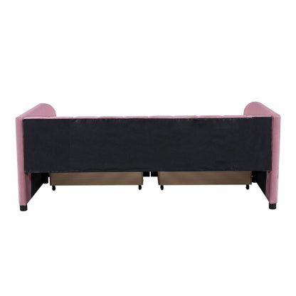 Upholstered Daybed With Ergonomic Design Backrest - The Sleep Loft - Online Mattress Showroom NYC