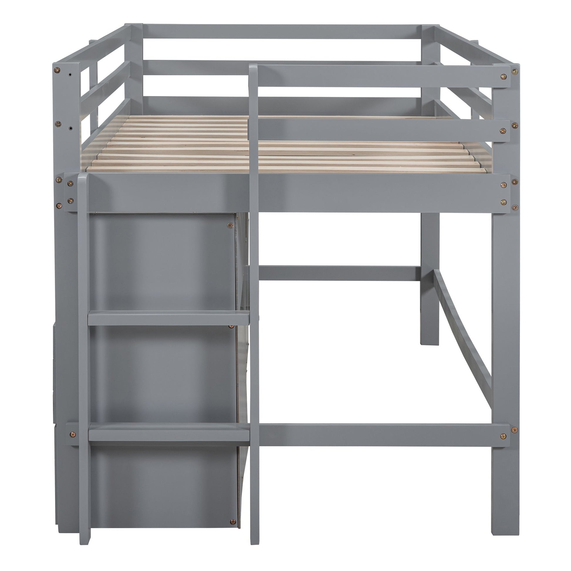 Loft Bed With 4 Drawers, Underneath Cabinet And Shelves - The Sleep Loft - Online Mattress Showroom NYC