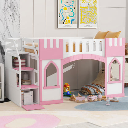 Loft Bed With Storage Staircase And Windows - The Sleep Loft - Online Mattress Showroom NYC