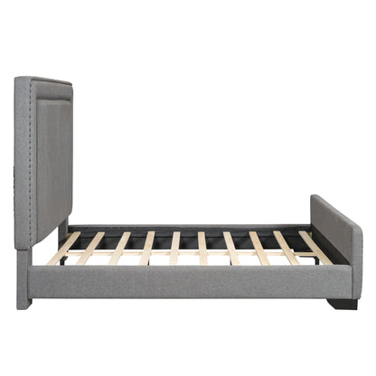 Upholstered Bed With Slats Support, No Box Spring Needed - The Sleep Loft - Online Mattress Showroom NYC
