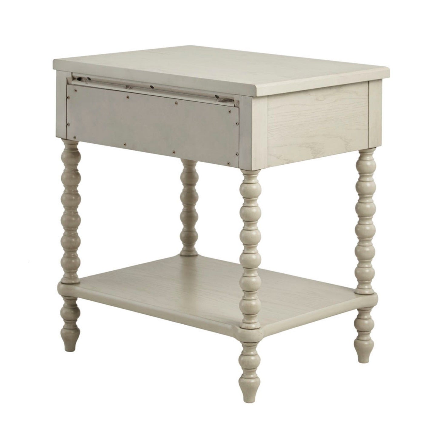 Traditional Durable Nightstand Table With Drawer And Shelf - The Sleep Loft - Online Mattress Showroom NYC