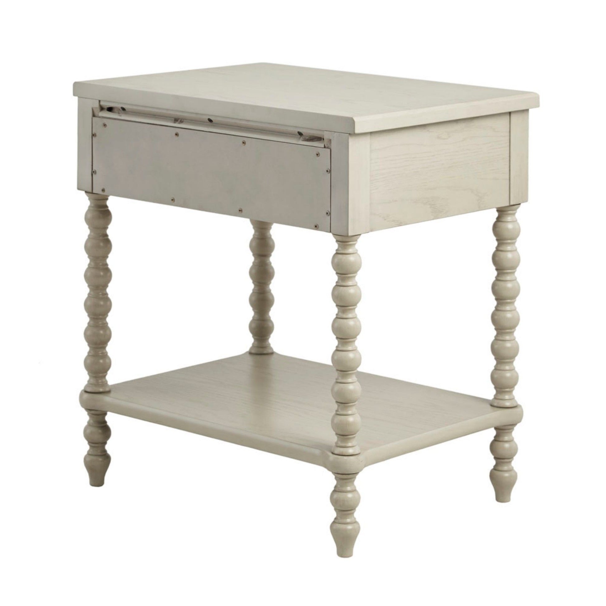 Traditional Durable Nightstand Table With Drawer And Shelf - The Sleep Loft - Online Mattress Showroom NYC