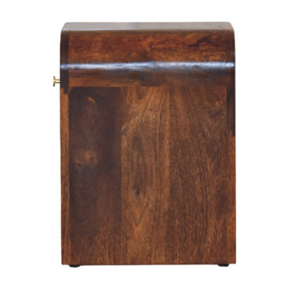 Mini Darcy - Nightstand With Curved Edges - The Sleep Loft - Online Mattress Showroom NYC