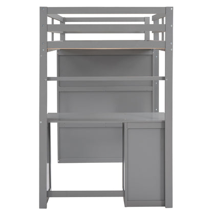 Loft Bed With Drawers, Desk, And Wardrobe - The Sleep Loft - Online Mattress Showroom NYC